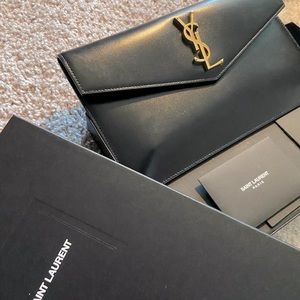 YSL Saint Laurent envelope clutch
